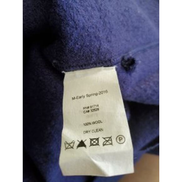 A|X Armani Exchange 100% Wool Dark Blue Hooded Sweater, Xlarge - Picture 7 of 8